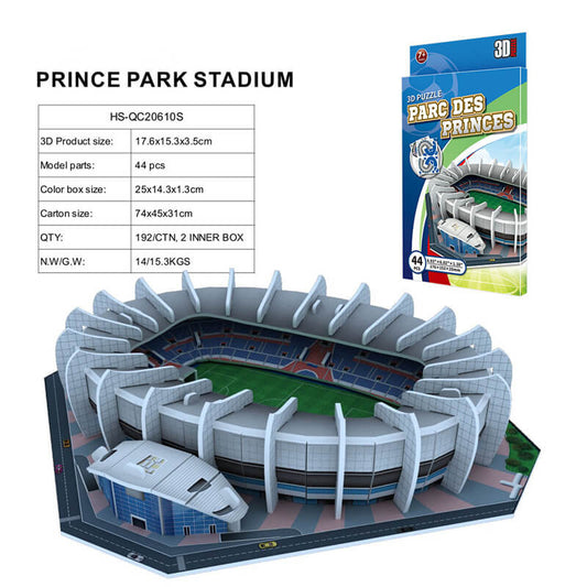 Football Puzzle 3D Model PSG Stadium -Parc des Princes