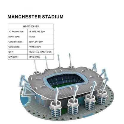 Football Puzzle 3D Model Manchester City Stadium -Etihad