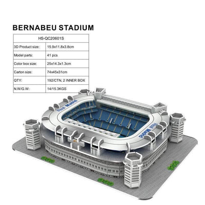Football Puzzle 3D Model RMFC Stadium -Santiago Bernabeu