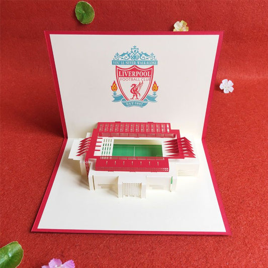 3D Greeting Card of Liverpool's Anfield Stadium