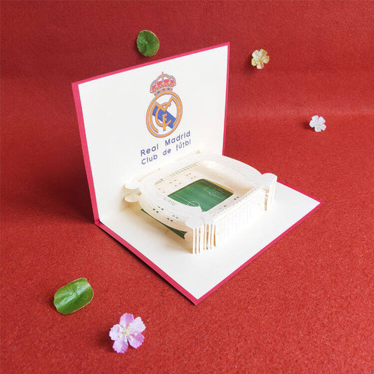 3D Greeting Card of Real Madrid's Bernabeu Stadium