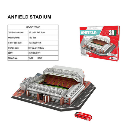 Football Stadium Puzzle 3D Model
