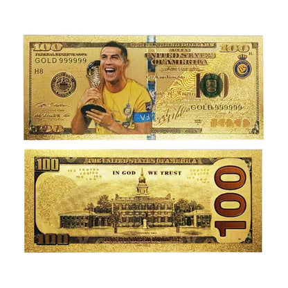 CR7 Soccer Commemorative Banknote Collection Card