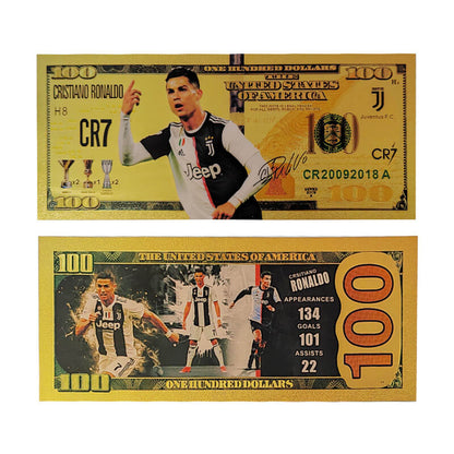 CR7 Soccer Commemorative Banknote Collection Card
