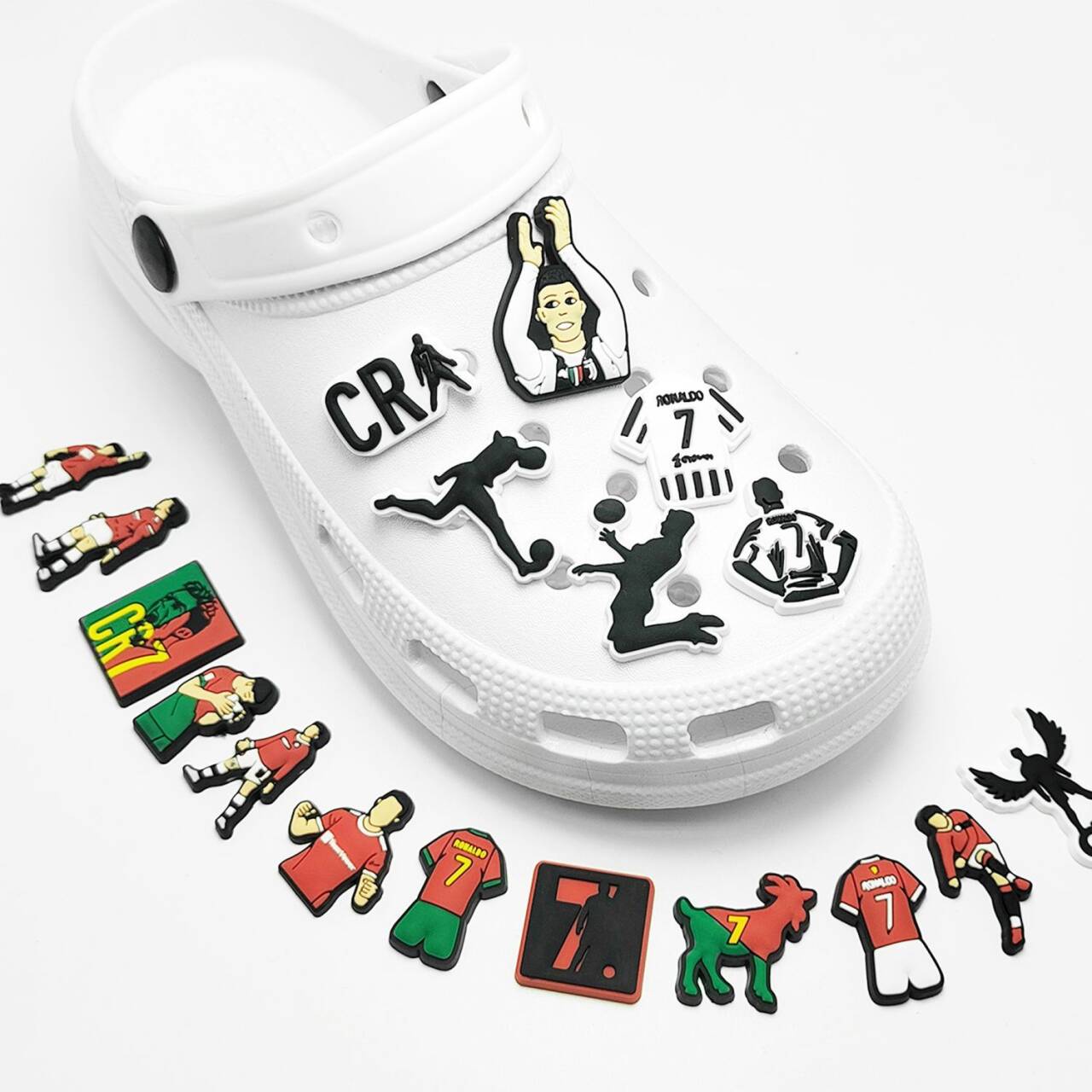 18 pcs CR7 Croc Charms