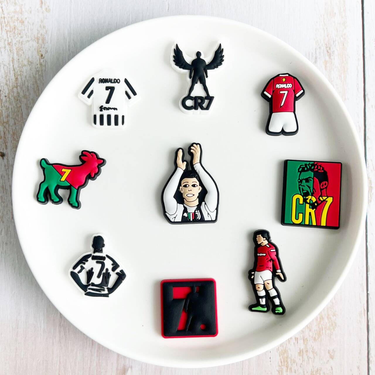 18 pcs CR7 Croc Charms