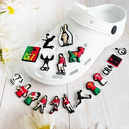 18 pcs CR7 Croc Charms