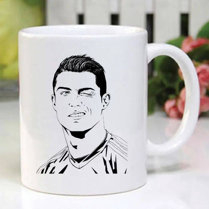 MESSI CR7 Neymar jr Creative Ceramic Cup