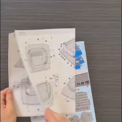Football Puzzle 3D Model PSG Stadium -Parc des Princes