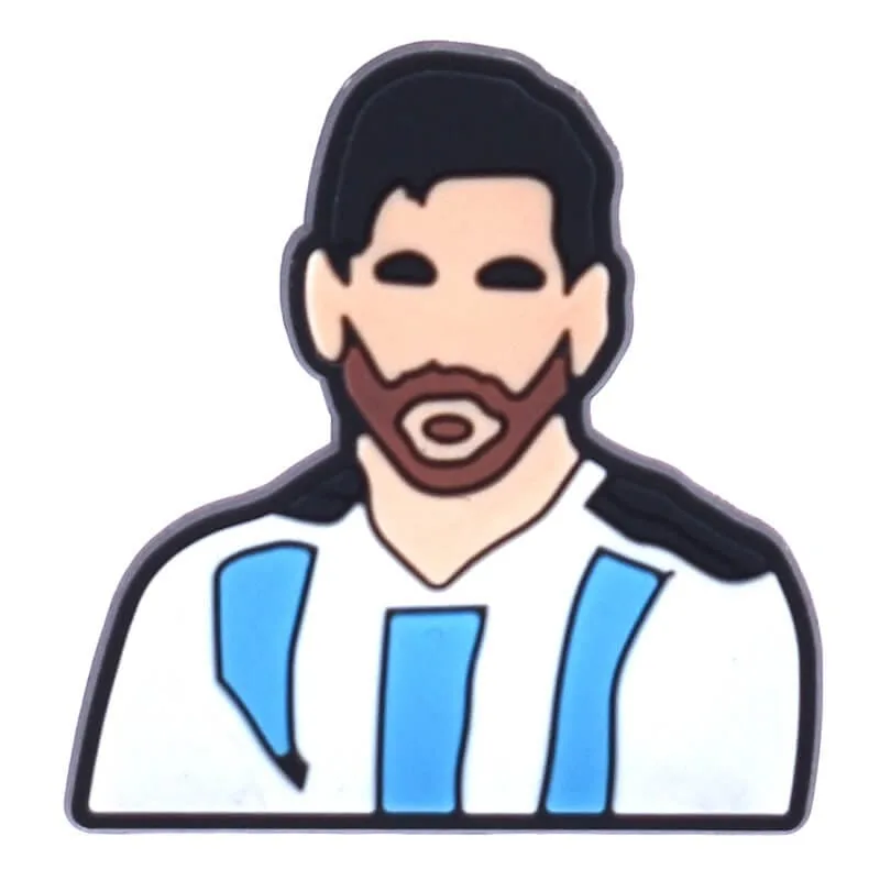 10 pcs Messi Croc Charms