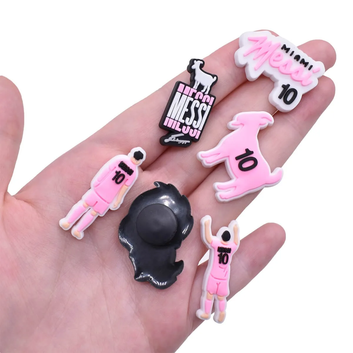 10 pcs Messi Croc Charms