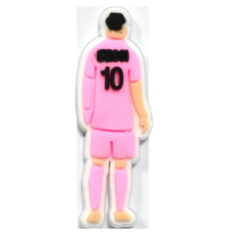 10 pcs Messi Croc Charms