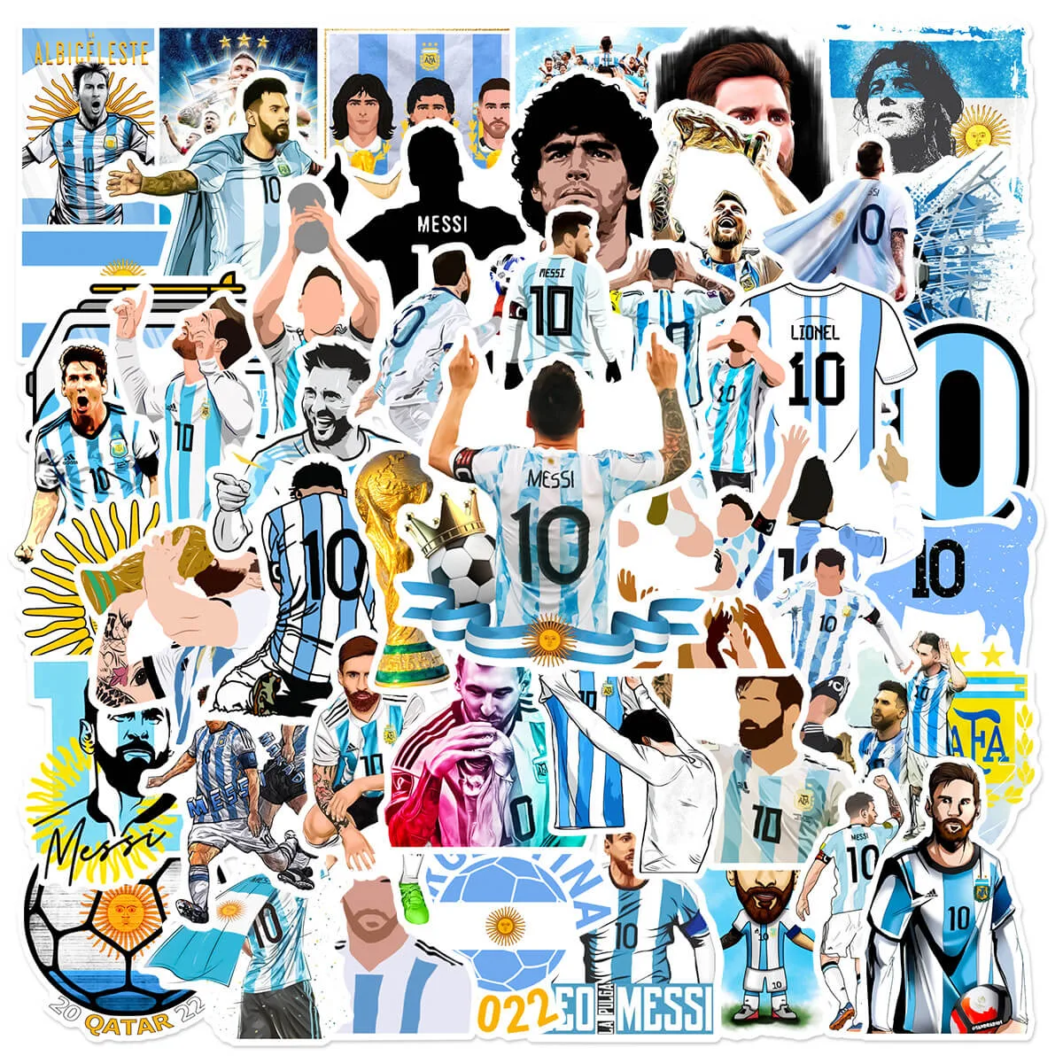 Argentina Messi sticker(50 pcs)
