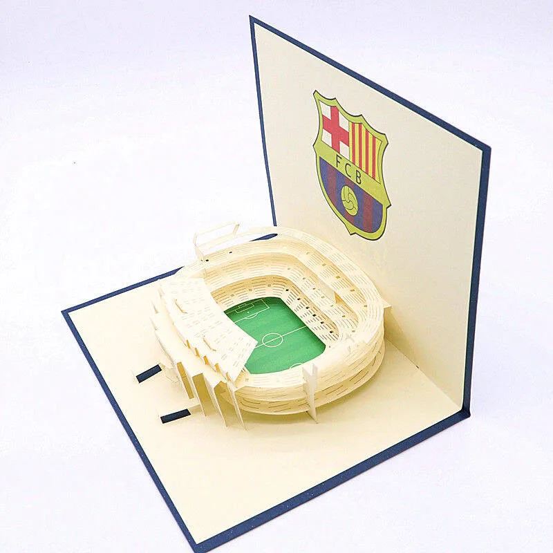 3D Greeting Card of Barcelona’s Camp Nou Stadium 3D Greeting Card of Barcelona's Camp Nou Stadium