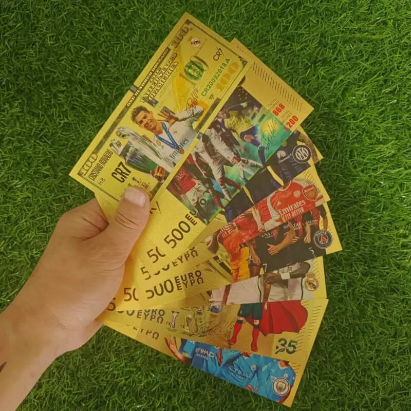 Manchester City Soccer Commemorative Banknote Collection Card
