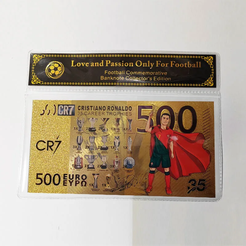 CR7 Soccer Commemorative Banknote Collection Card