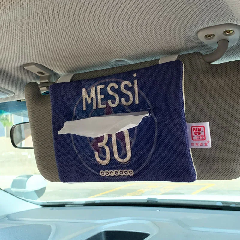 Soccer Car visor tissue bag