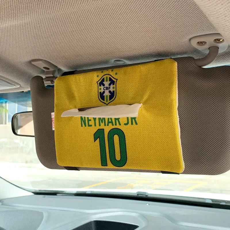Soccer Car visor tissue bag
