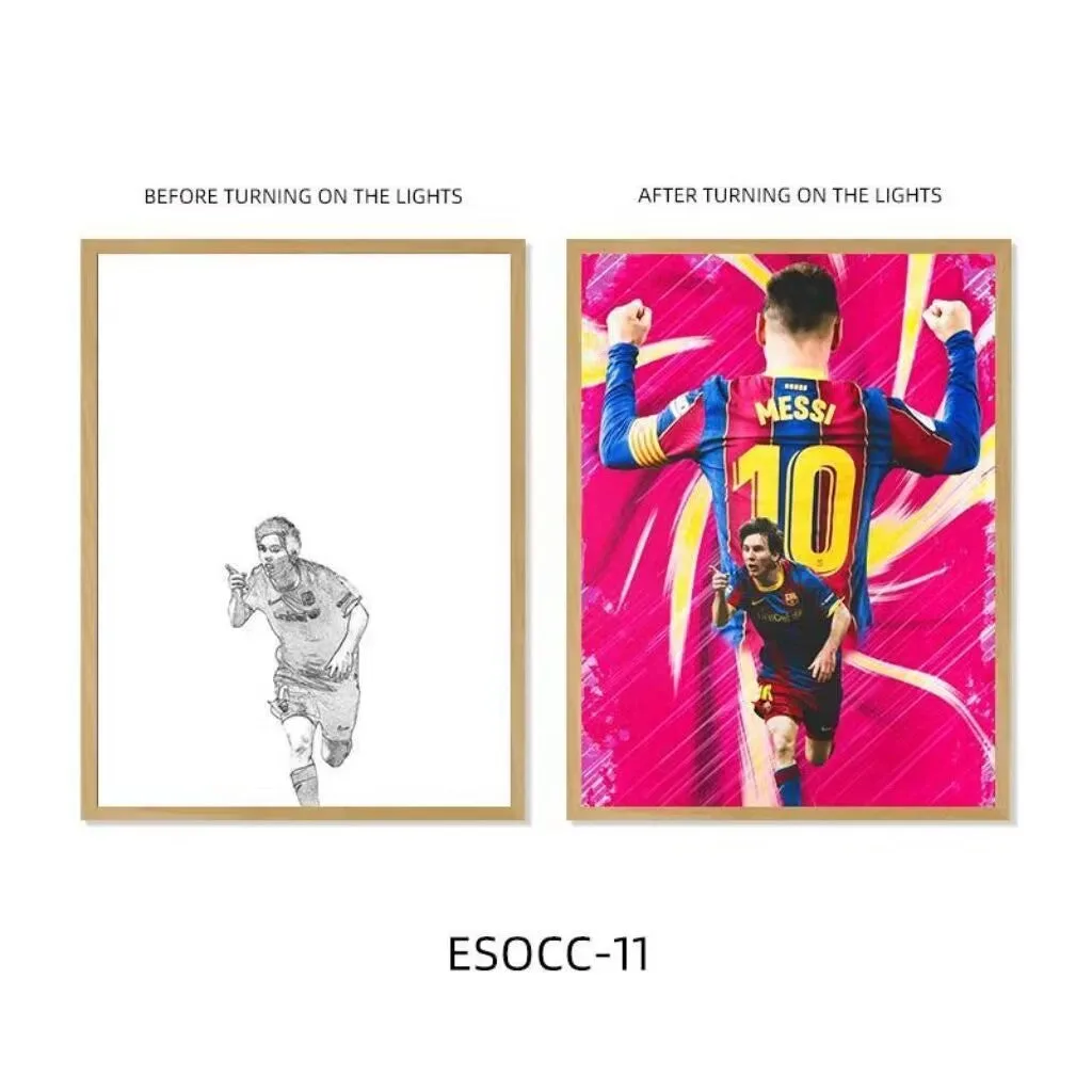 Soccer Star Creative Frame Lamp
