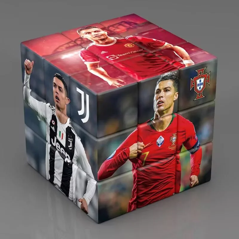 Cristiano Ronaldo  Messi  Neymar Jr  Rubix Cube
