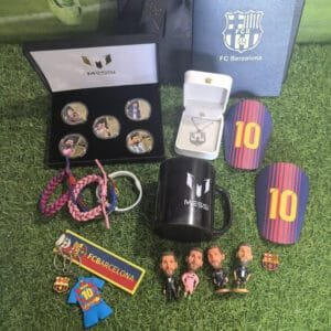 Barca Messi Memorial Crown and Mark Cup Gift Bundle